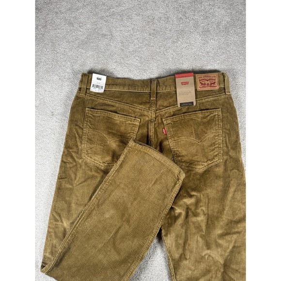 Levis Pants Womens 32x30 Brown Mustard Corduroy Stretch Preppy Casual NWT IRR - Picture 1 of 9
